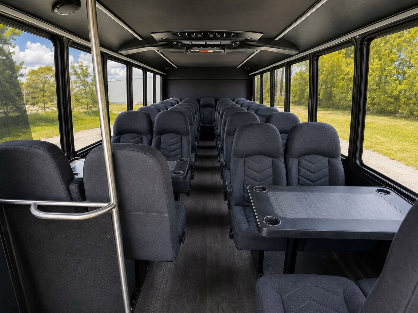 15 passenger minibus interior