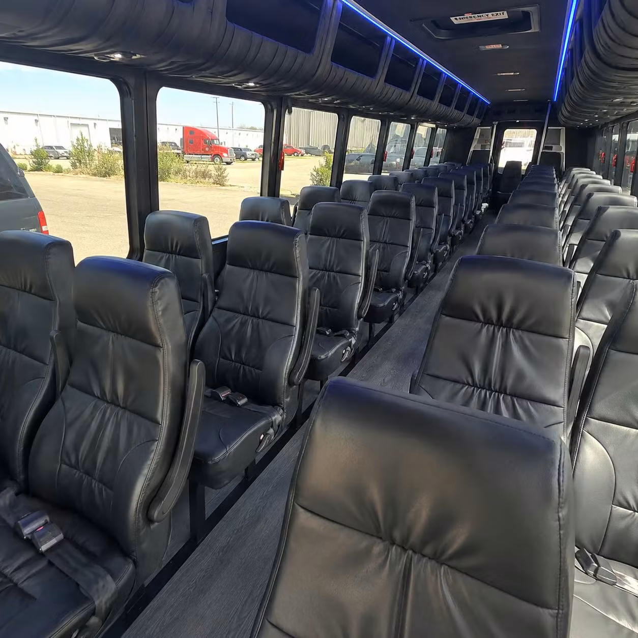 35 passenger minibus inside